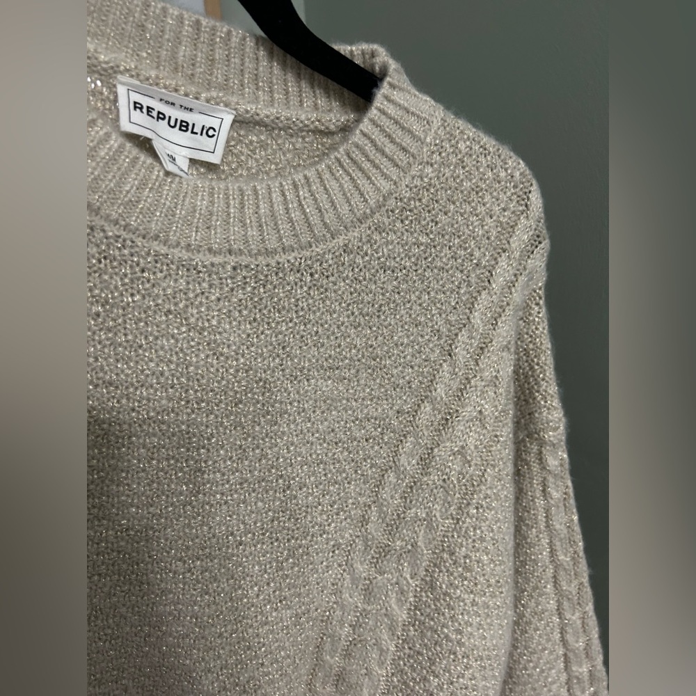 NWT for the republic metallic knit sweater - Picture 6 of 7